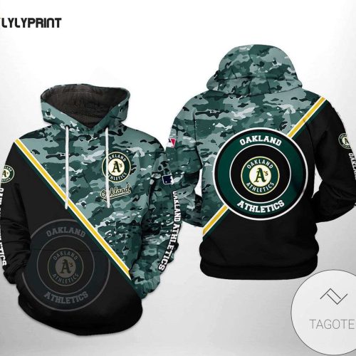 Oakland Athletics Camo Hoodie: Show Your Team Spirit with MLB AOP Shirt