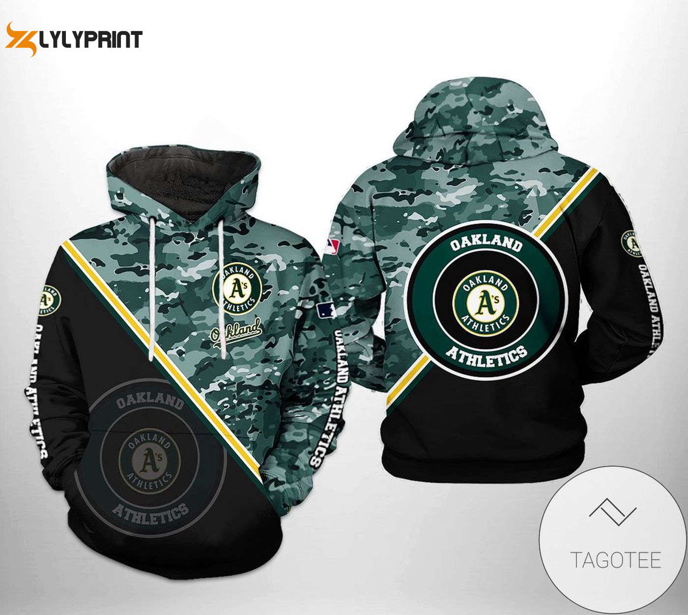 Oakland Athletics Camo Hoodie: Show Your Team Spirit with MLB AOP Shirt Oakland Athletics Camo Hoodie: Show Your Team Spirit with MLB AOP Shirt