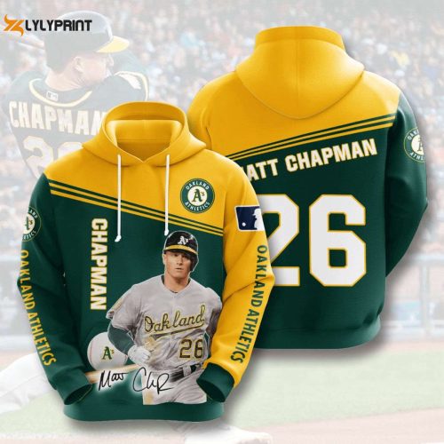 Oakland Athletics Matt Chapman Pullover Hoodie – AOP Shirt 2021: Official MLB Gear