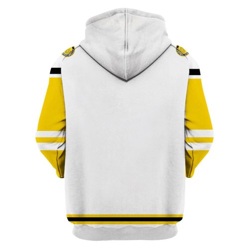 Pittsburgh Pirates MLB White Yellow Hoodie & AOP Shirt: Stylish Pullover & Zip Up Hoodie for Fans