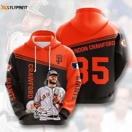 MLB San Francisco Giants Brandon Crawford Pullover Hoodie – AOP Shirt: Stylish & Official Gear