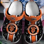 MLB San Francisco Giants Crocs: Black-Orange Fan Baseball Shoes