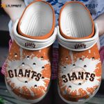 MLB San Francisco Giants Orange-White Crocs: Fan Baseball Shoes