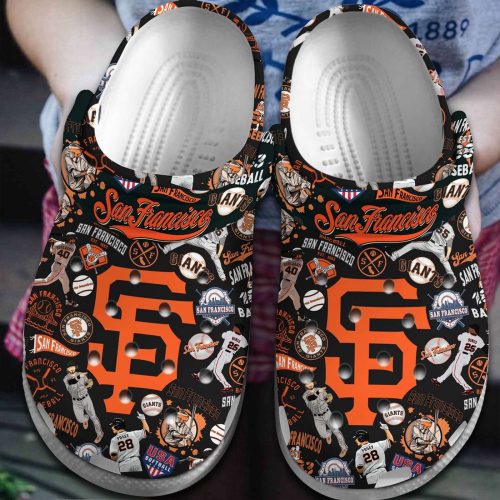 MLB San Francisco Giants Crocs – Comfortable Shoes for Men Women and Kids – Perfect for MLB Fans