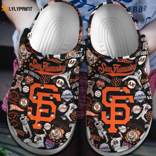 MLB San Francisco Giants Crocs – Comfortable Shoes for Men Women and Kids – Perfect for MLB Fans