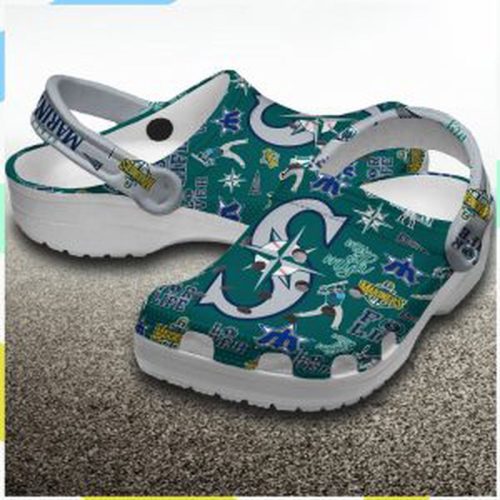 MLB Seattle Mariners Crocs-Shoes: Team Gifts for Men Women & Kids