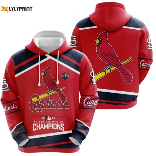 MLB St Louis Cardinals Champions: Red Pullover Hoodie AOP Shirt – Unleash Your Team Spirit!