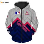 St Louis Cardinals MLB Hoodie & Zip Up Shirt: Comfy O Neck Pullover & AOP Design
