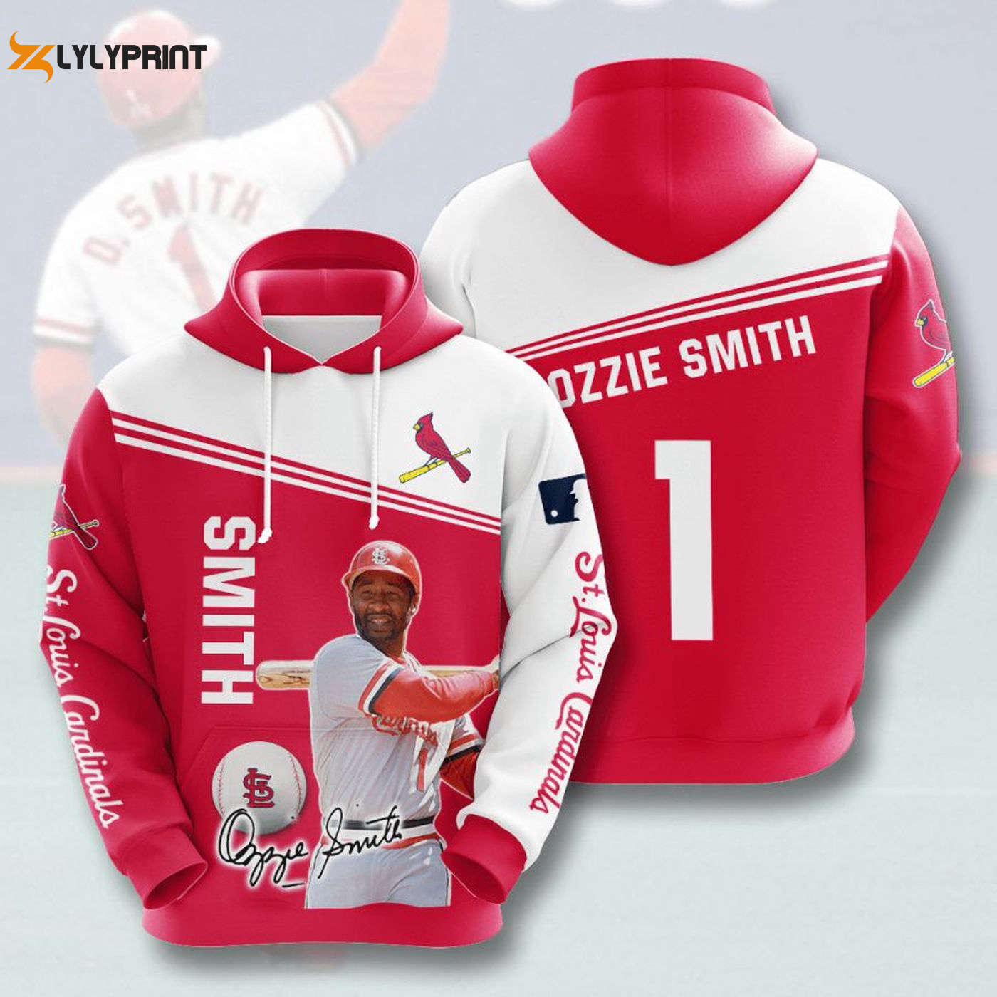 MLB St Louis Cardinals Ozzie Smith Pullover Hoodie – Stylish AOP Shirt MLB St Louis Cardinals Ozzie Smith Pullover Hoodie – Stylish AOP Shirt