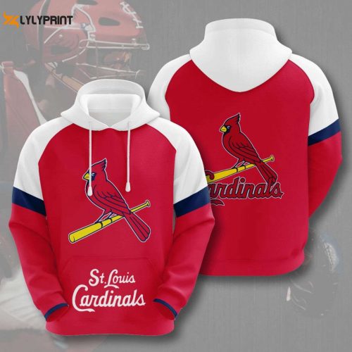 MLB St Louis Cardinals Red Logo Pullover Hoodie – Stylish AOP Shirt