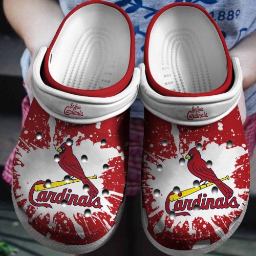 MLB St Louis Cardinals Crocs: Red Baseball Fan Shoes – Engaging Clog Design