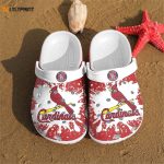 MLB St Louis Cardinals Red White Crocs Shoes: Baseball Fan s Clog