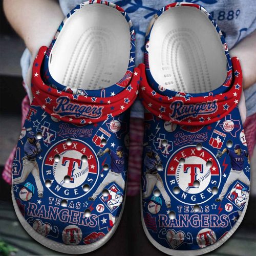 MLB Texas Rangers Crocs-Shoes: Comfortable Clogs for Men Women and Kids – Fan MLB