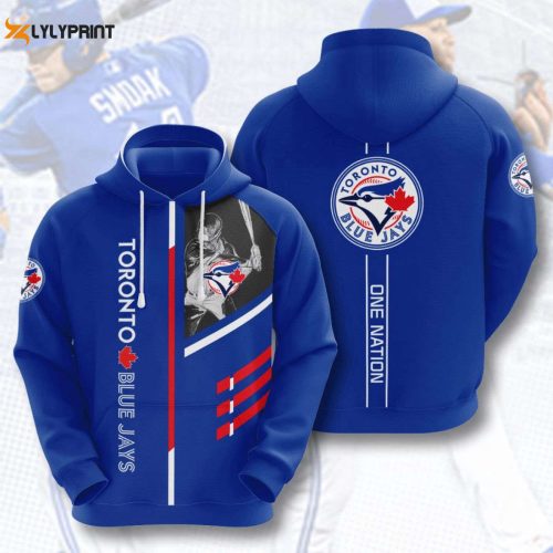 MLB Toronto Blue Jays One Nation Hoodie – Blue Pullover AOP Shirt