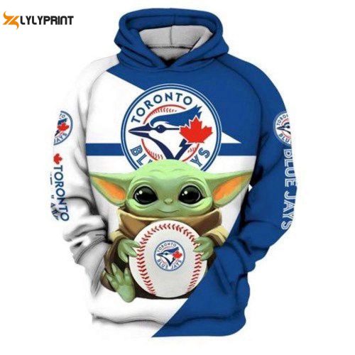 MLB Toronto Blue Jays Yoda Star Wars Hoodie – AOP Shirt