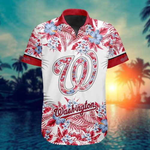 MLB Washington Nationals Hawaiian Button Shirt – Special Design ST2401