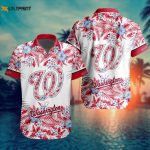 MLB Washington Nationals Hawaiian Button Shirt – Special Design ST2401
