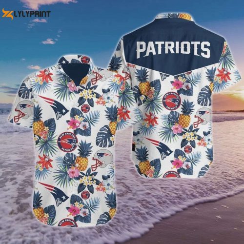 New England Patriots Logo Hawaiian Shirt: Unique Football Art for Patriots Fans!