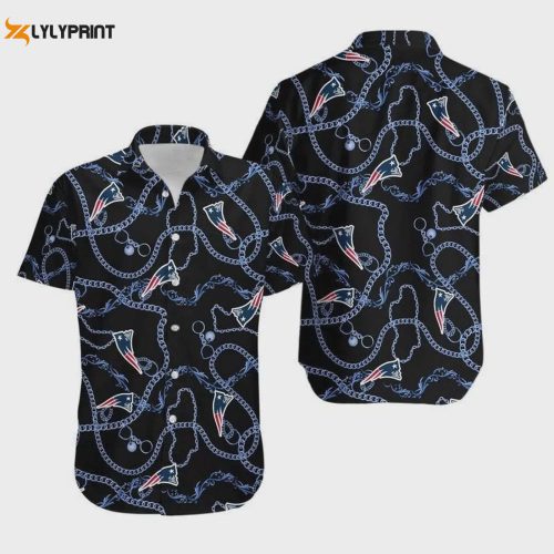 New England Patriots Logo Football Art Hawaiian Shirt V1 - Stylish Fan Apparel for Patriots Enthusiasts