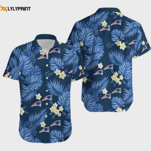 New England Patriots Logo Football Art Hawaiian Shirt V3 - Stylish NFL Fan Apparel