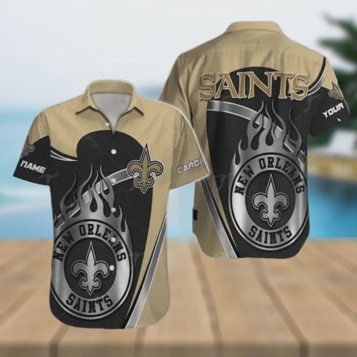 Custom Name Hawaiian Shirt V3 – New Orleans Saints Football Outfit