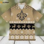 Get Festive with New Orleans Saints Ugly Christmas Hawaiian Shirt – Football Sports Apparel Get Festive with New Orleans Saints Ugly Christmas Hawaiian Shirt – Football Sports Apparel