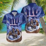 Custom Name Hawaiian Shirt for New York Giants Football Fans – Show Your Team Spirit!