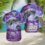 Custom New York Giants Dolphin Hawaiian Shirt – Personalize Your Game Day Style!