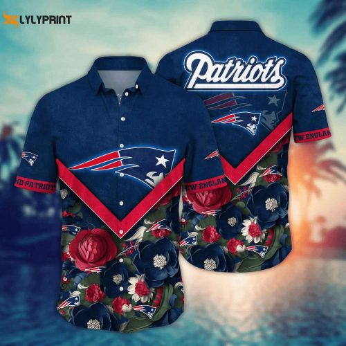 NFL New England Patriots Flower Hawaii Shirt: Custom Summer Football Shirts NA49623