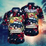 Official NFL New England Patriots Flower Hawaii Shirt – Perfect for Fans Summer Football NA49534