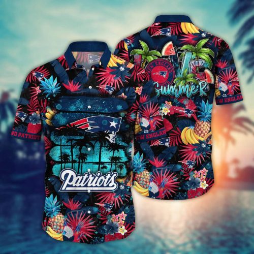 Get in the Game with New England Patriots Flower Hawaii Shirt – Perfect for Summer Football Fans!