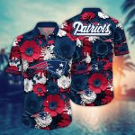 NFL Patriots Flower Hawaii Shirt: Perfect for Fans Summer Football Apparel – NA49626