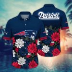 Stylish NFL New England Patriots Flower Hawaii Shirt – Perfect for Fans Summer Football Shirts