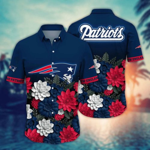 Stylish NFL New England Patriots Flower Hawaii Shirt – Perfect for Fans Summer Football Shirts