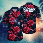 New England Patriots Flower Hawaii Shirt – Stylish NFL Summer Football Gear for Fans