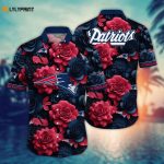 New England Patriots Flower Hawaii Shirt – Stylish NFL Summer Football Gear for Fans