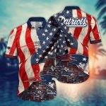 NFL New England Patriots Flower Hawaii Shirt – Fan Favorite Summer Football Apparel