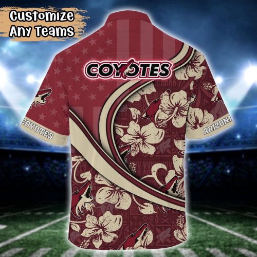 Stylish NHL Arizona Coyotes Summer Flower Hawaii Shirt – Custom Football Shirts