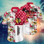 Chicago Blackhawks Flower Hawaii Shirt: Stylish Summer Football Gear for NHL Fans