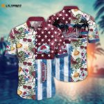 Get Game-Ready with NHL Colorado Avalanche Flower Hawaii Shirt – Perfect for Summer Football Fans!