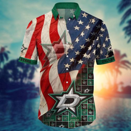 NHL Dallas Stars American Flag Hawaii Shirt – Perfect for Summer Football Shop Now!