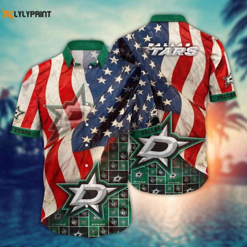 NHL Dallas Stars American Flag Hawaii Shirt - Perfect for Summer Football Shop Now!