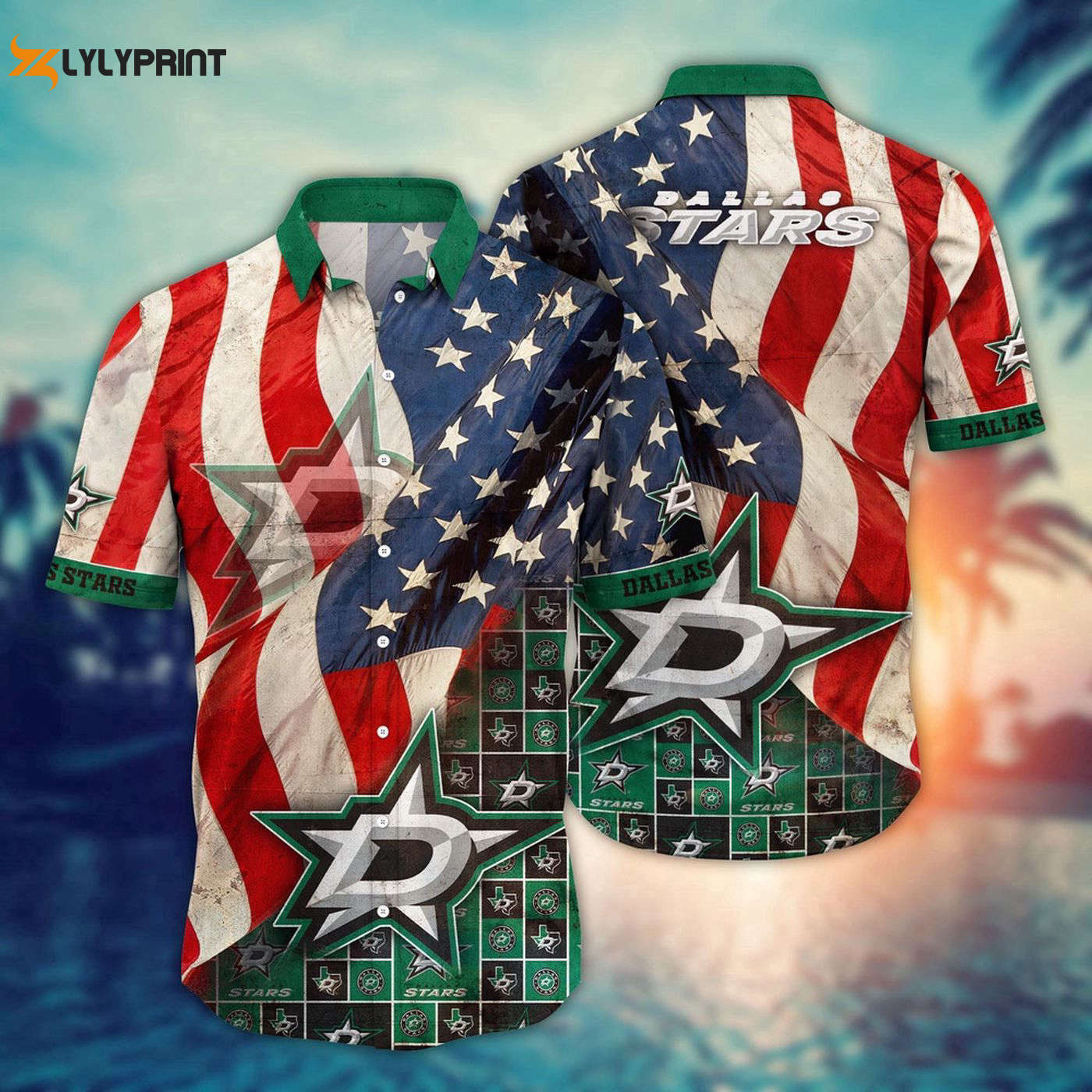 NHL Dallas Stars American Flag Hawaii Shirt – Perfect for Summer Football Shop Now! NHL Dallas Stars American Flag Hawaii Shirt – Perfect for Summer Football Shop Now!