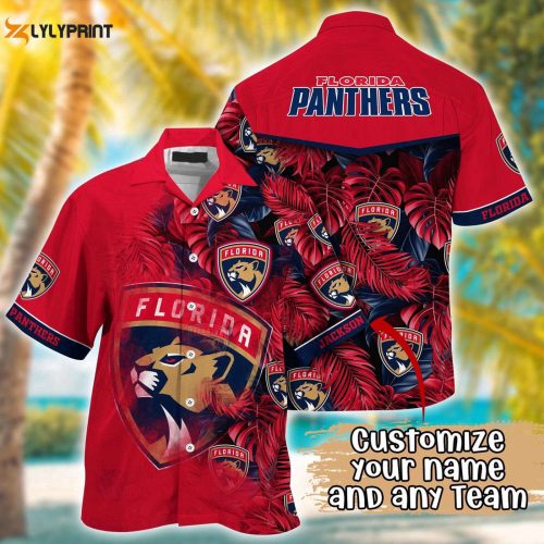 Show Your Team Spirit with Custom NHL Florida Panthers Summer Hawaii Shirt