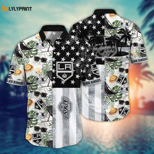 Summer NHL Los Angeles Kings Flower Hawaii Shirt: Perfect for Fans Football Shirts