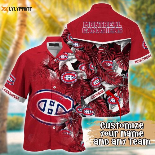 Custom NHL Montreal Canadiens Summer Hawaii Shirt: Stylish Football Shirts
