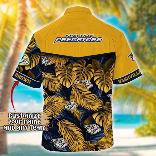 NHL Nashville Predators Summer Hawaii Shirt – Custom Football Shirts: Embrace the Hawaiian Vibes!
