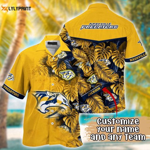 NHL Nashville Predators Summer Hawaii Shirt - Custom Football Shirts: Embrace the Hawaiian Vibes!