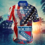 NY Rangers American Flag Hawaiian Shirt – Perfect for Summer Football