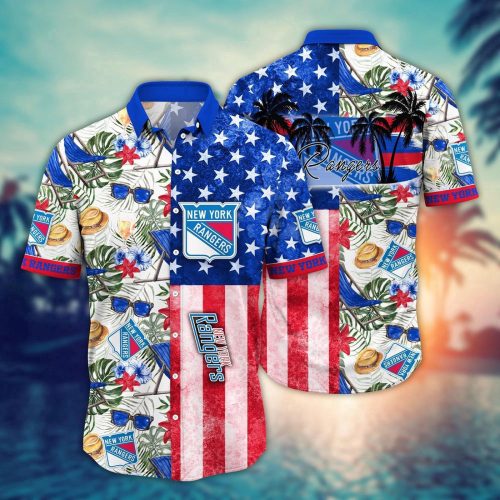 New York Rangers NHL Flower Hawaii Shirt: Perfect Summer Football Gear for Fans